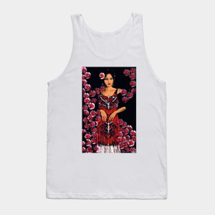 Red Carnations and the Jazz Singer c 1930's Tank Top